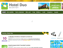 Tablet Screenshot of hotel-duo.cz